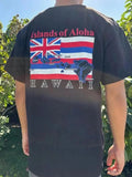 Hawaiian Islands of Aloha Flag Surfing Premium Graphic Tee Men Cotton T-Shirt Unisex T-shirt, Sweatshirt, Hoodie, Long Sleeve Tee - T-Shirt, Sweatshirt, Hoodie