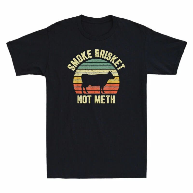 Master Vintage Not BBQ T-Shirt Shirt Funny Brisket Black Tee Grilling Smoke Meth Unisex T-shirt, Sweatshirt, Hoodie, Long Sleeve Tee - T-Shirt, Sweatshirt, Hoodie