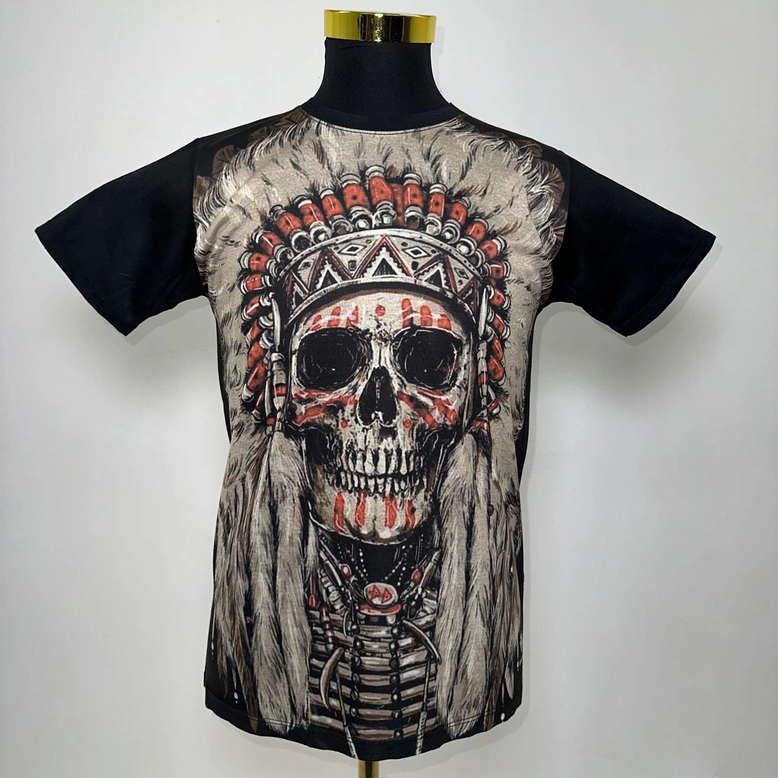 Indian Chief Tribal T-Shirt Abstract Urban Fashion Street Wear Black Size: M/L/X Unisex T-shirt, Sweatshirt, Hoodie, Long Sleeve Tee - T-Shirt, Sweatshirt, Hoodie