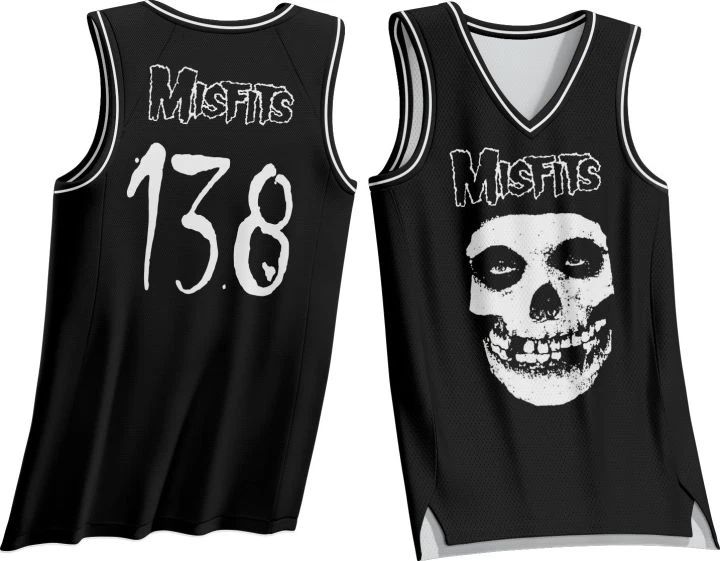 Band Misfits Basketball Jersey MUSIC Size S-5XL KKA12 Unisex T-shirt, Sweatshirt, Hoodie, Long Sleeve Tee - T-Shirt, Sweatshirt, Hoodie