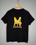 Pleasures Girl Logo T Shirt Tee Sz M Black Streetwear Unisex T-shirt, Sweatshirt, Hoodie, Long Sleeve Tee - T-Shirt, Sweatshirt, Hoodie