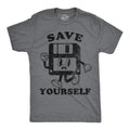 Mens Funny T Shirts Save Yourself Sarcastic Retro Technology Graphic Novelty Tee Unisex T-shirt, Sweatshirt, Hoodie, Long Sleeve Tee - T-Shirt, Sweatshirt, Hoodie