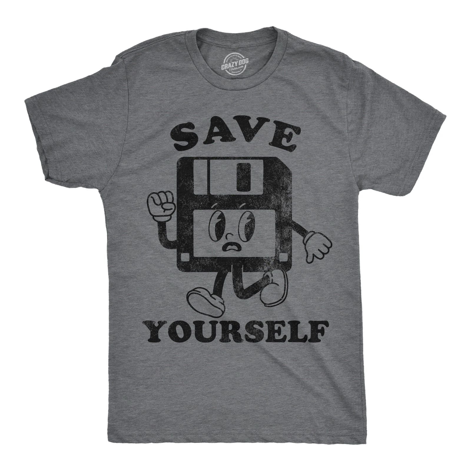 Mens Funny T Shirts Save Yourself Sarcastic Retro Technology Graphic Novelty Tee Unisex T-shirt, Sweatshirt, Hoodie, Long Sleeve Tee - T-Shirt, Sweatshirt, Hoodie