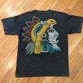Vintage Yazbek Mayan Aztec Double Sided Artistic Quality Print Mens Large Mexico Unisex T-shirt, Sweatshirt, Hoodie, Long Sleeve Tee - T-Shirt, Sweatshirt, Hoodie