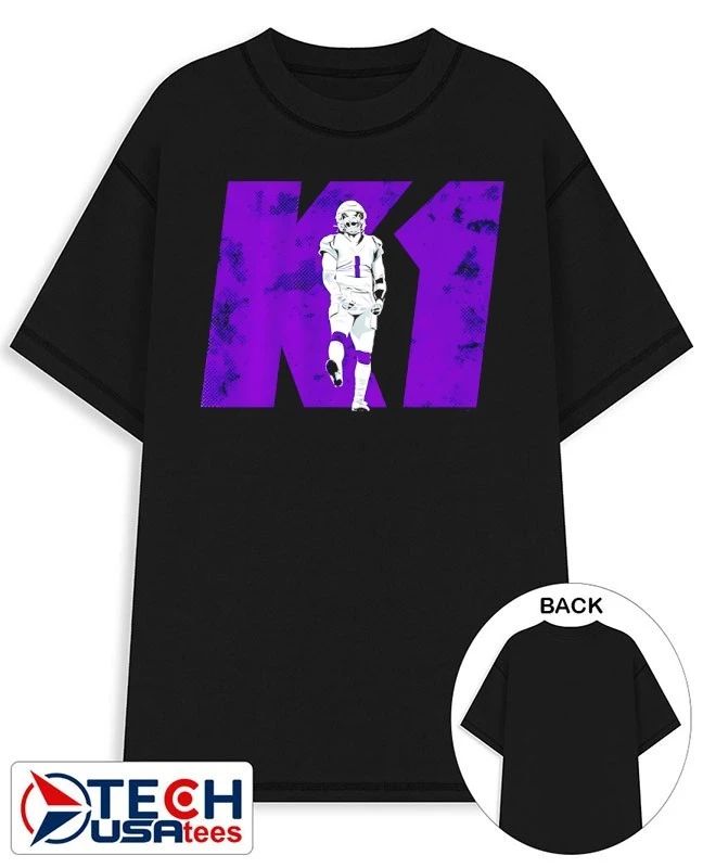 Kyler Murray K1 Minnesota Vikings Football shirt Unisex T-shirt, Sweatshirt, Hoodie, Long Sleeve Tee - T-Shirt, Sweatshirt, Hoodie