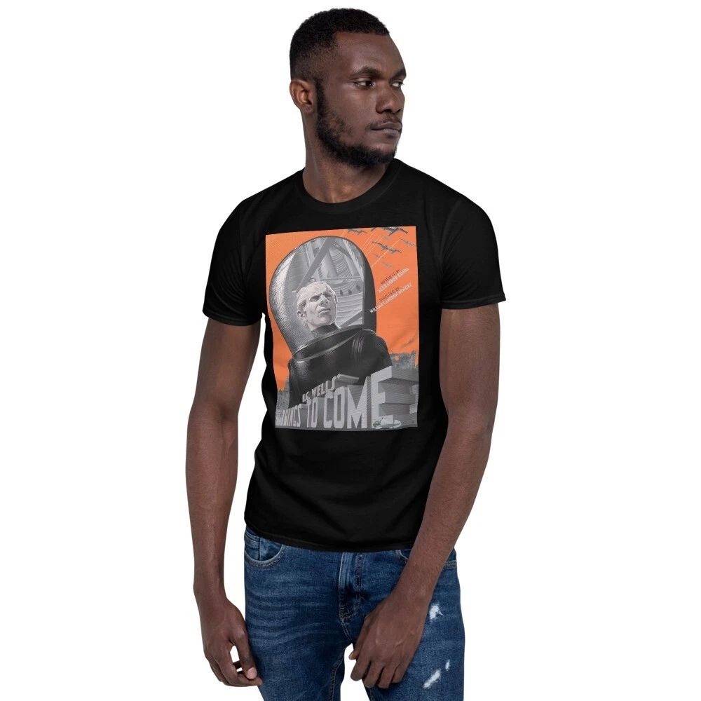 H.G Wells Things to come classic sci fi T-shirt L Unisex T-shirt, Sweatshirt, Hoodie, Long Sleeve Tee - T-Shirt, Sweatshirt, Hoodie