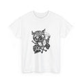 Cartoon Demon Skull T-Shirt | Smoking Skull Graphic Tee, Cool Style, Street Wear Unisex T-shirt, Sweatshirt, Hoodie, Long Sleeve Tee - T-Shirt, Sweatshirt, Hoodie