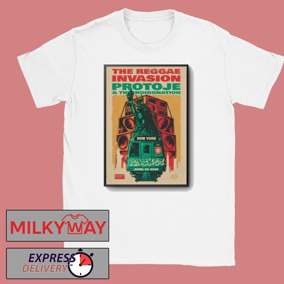 Protoje NYC Apr 30 2026 Tour Poster shirt Unisex T-shirt, Sweatshirt, Hoodie, Long Sleeve Tee - T-Shirt, Sweatshirt, Hoodie