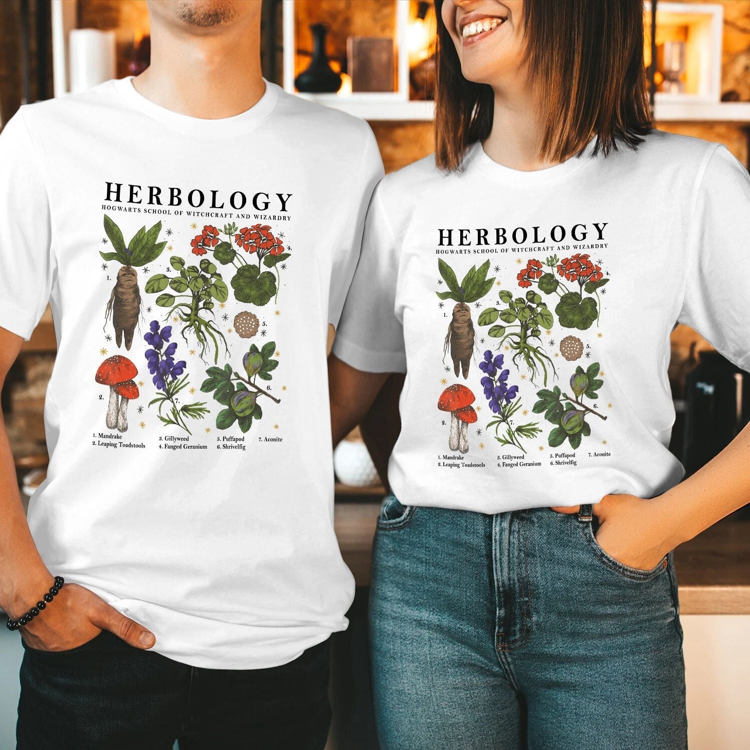 TSHIRT (1763) Herbology Plants Halloween T-Shirt Gardening Botanical Lover Shirt Unisex T-shirt, Sweatshirt, Hoodie, Long Sleeve Tee - T-Shirt, Sweatshirt, Hoodie