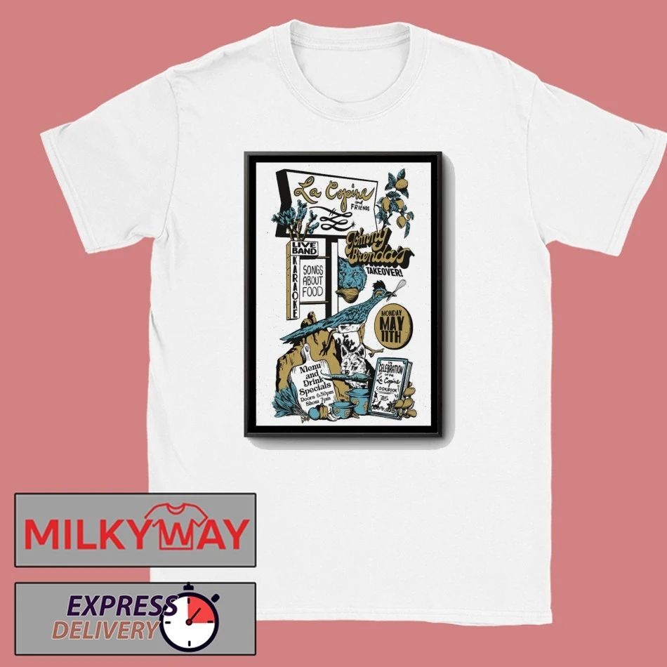 La Copine and Friends May 11, 2026 Johnny Brendas, Philadelphia, PA Poster shirt Unisex T-shirt, Sweatshirt, Hoodie, Long Sleeve Tee - T-Shirt, Sweatshirt, Hoodie
