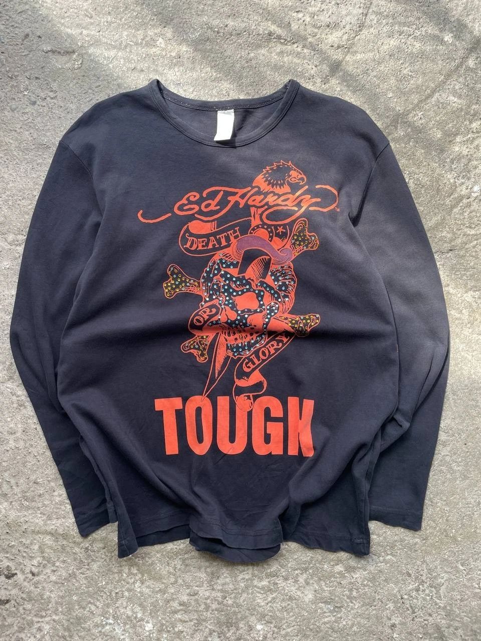 Ed Hardy Longsleeve (approx. ML) Unisex T-shirt, Sweatshirt, Hoodie, Long Sleeve Tee - T-Shirt, Sweatshirt, Hoodie
