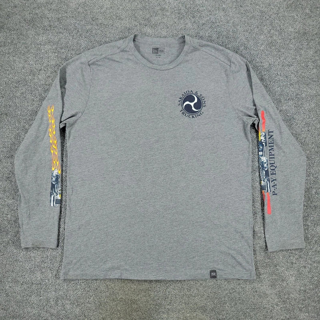 Sakaida & Sons Shirt Men's XL Gray Trucking Logo Graphic Tee Long Sleeve Adult Unisex T-shirt, Sweatshirt, Hoodie, Long Sleeve Tee - T-Shirt, Sweatshirt, Hoodie