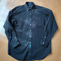 Ralph Lauren Black Red Pony Cotton Long Sleeve Shirt Stylish Used Japan Unisex T-shirt, Sweatshirt, Hoodie, Long Sleeve Tee - T-Shirt, Sweatshirt, Hoodie