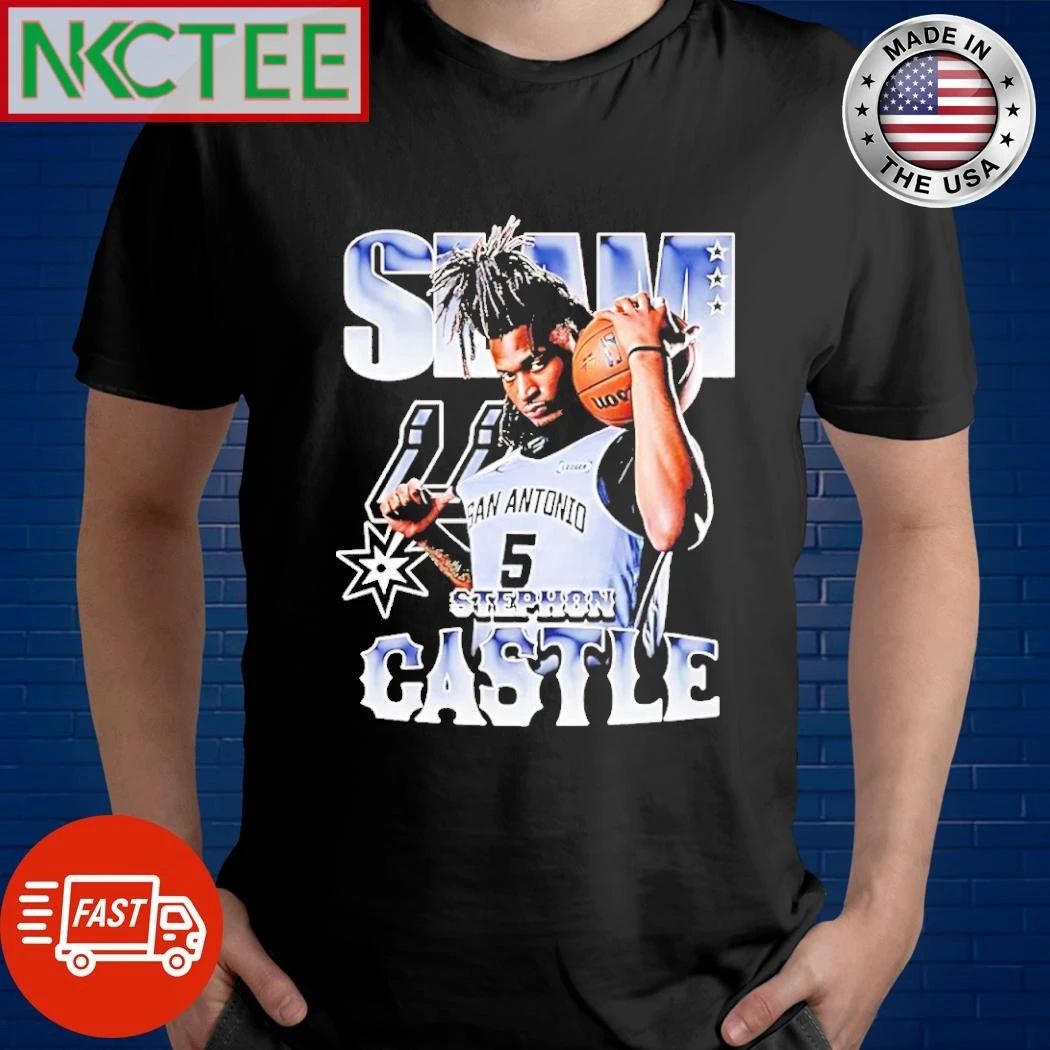 Stephon Castle San Antonio Spurs Slam shirt Unisex T-shirt, Sweatshirt, Hoodie, Long Sleeve Tee - T-Shirt, Sweatshirt, Hoodie