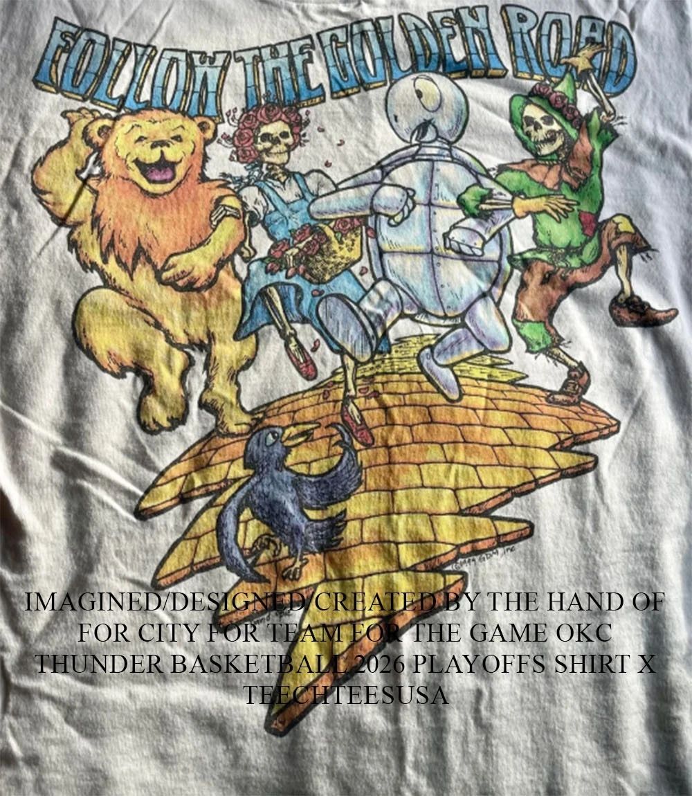 Follow the Golden Road Grateful Dead shirt Unisex T-shirt, Sweatshirt, Hoodie, Long Sleeve Tee - T-Shirt, Sweatshirt, Hoodie