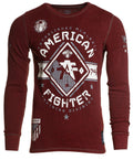 AMERICAN FIGHTER MASSACHUSETTS Men's L/S Thermal Biker MMA Unisex T-shirt, Sweatshirt, Hoodie, Long Sleeve Tee - T-Shirt, Sweatshirt, Hoodie