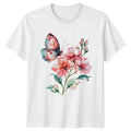 Butterfly Flowers Floral Nature Mens T-Shirt Womens Tee Graphic Unisex Top Unisex T-shirt, Sweatshirt, Hoodie, Long Sleeve Tee - T-Shirt, Sweatshirt, Hoodie