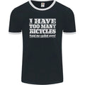 Cycling Too Many Bicycles Said No Cyclist Mens Ringer T-Shirt FotL Unisex T-shirt, Sweatshirt, Hoodie, Long Sleeve Tee - T-Shirt, Sweatshirt, Hoodie