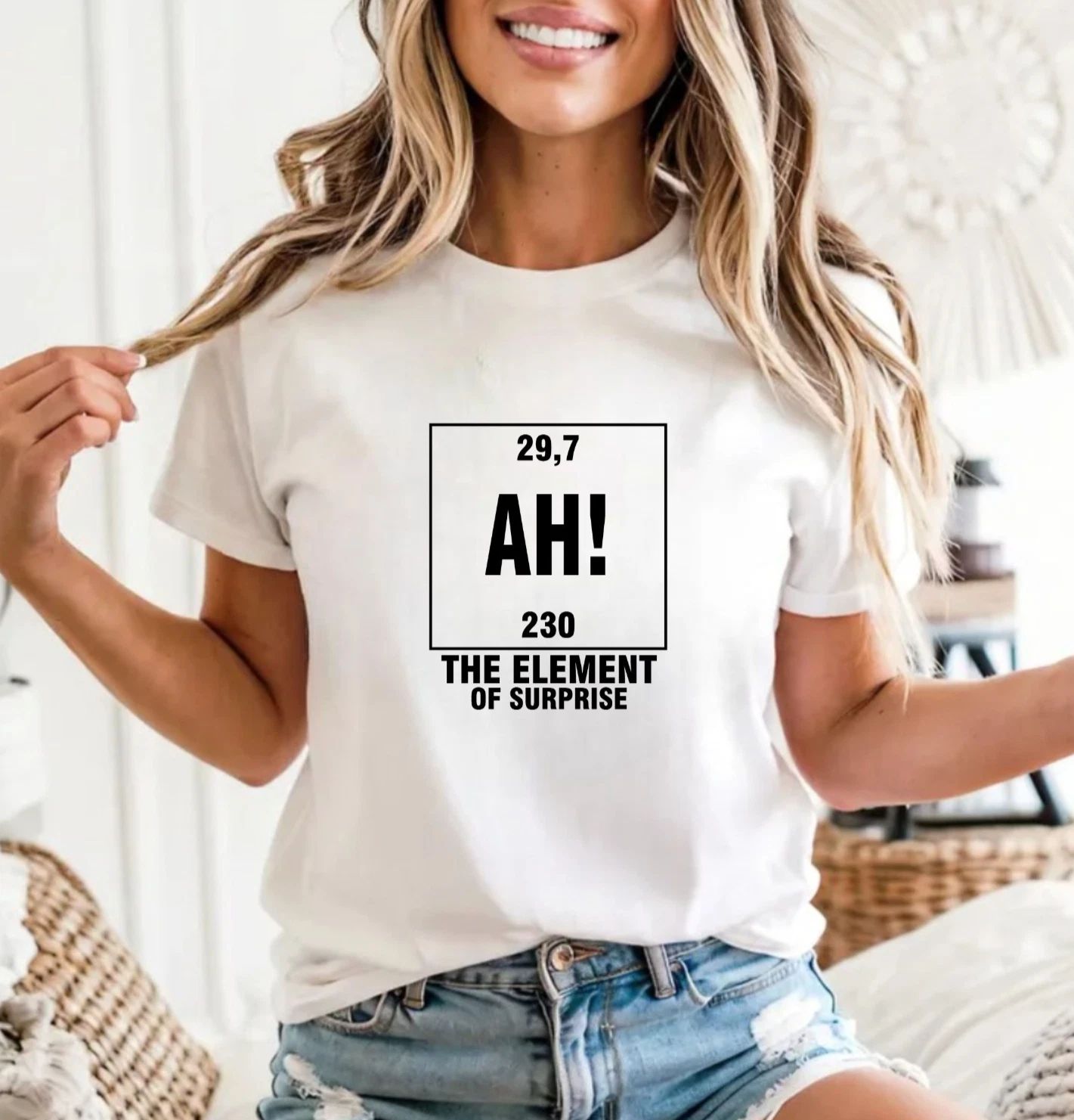 Funny Science The Element of Surprise T-Shirt - Funny Meme Lover Gift Unisex Tee Unisex T-shirt, Sweatshirt, Hoodie, Long Sleeve Tee - T-Shirt, Sweatshirt, Hoodie
