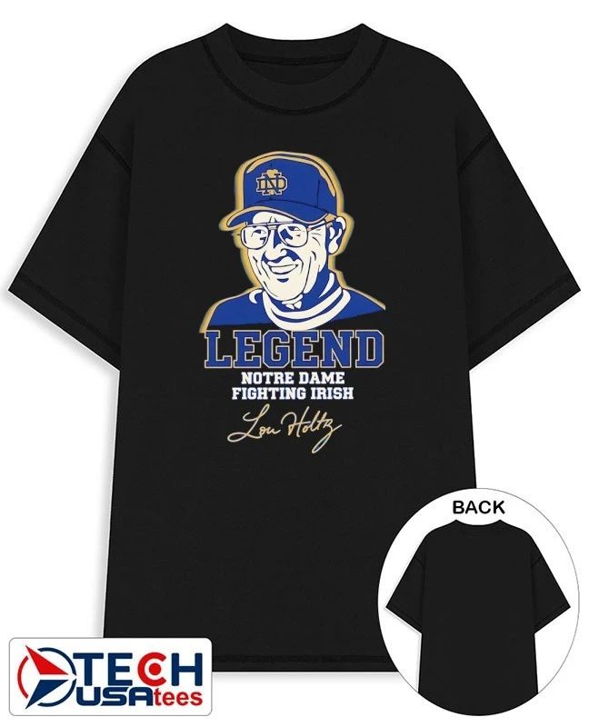 Legend Notre Dame Fighting Irish Lou Holtz 1937-2026 shirt Unisex T-shirt, Sweatshirt, Hoodie, Long Sleeve Tee - T-Shirt, Sweatshirt, Hoodie