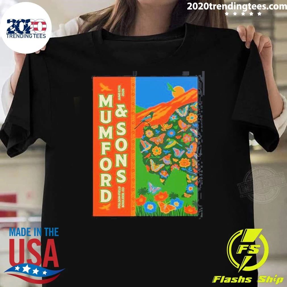 Mumford And Sons Prizefighter Tour Boulder CO At Folsom Field On June 6 2026 Shirt Unisex T-shirt, Sweatshirt, Hoodie, Long Sleeve Tee - T-Shirt, Sweatshirt, Hoodie