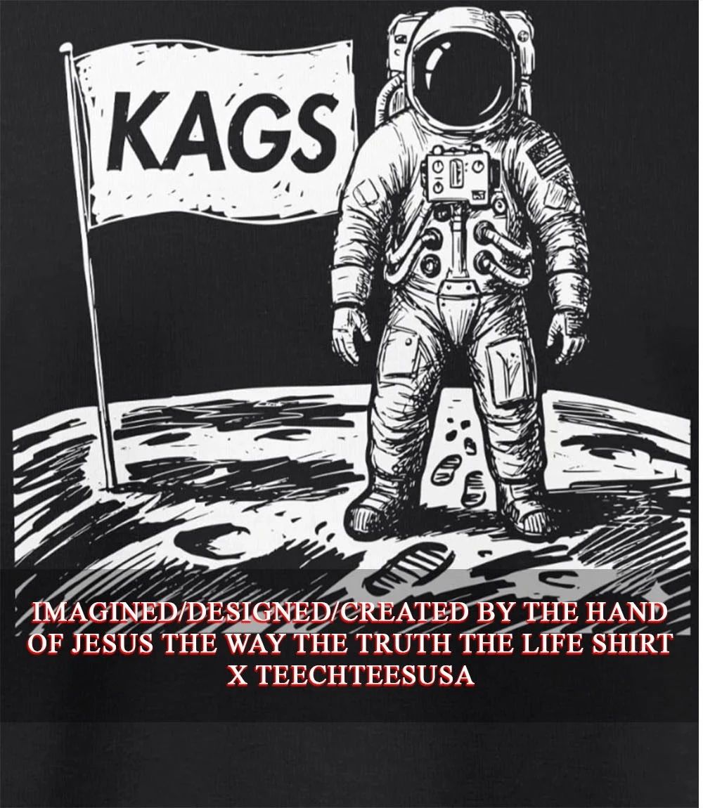 Kags Moon Astronaut shirt Unisex T-shirt, Sweatshirt, Hoodie, Long Sleeve Tee - T-Shirt, Sweatshirt, Hoodie