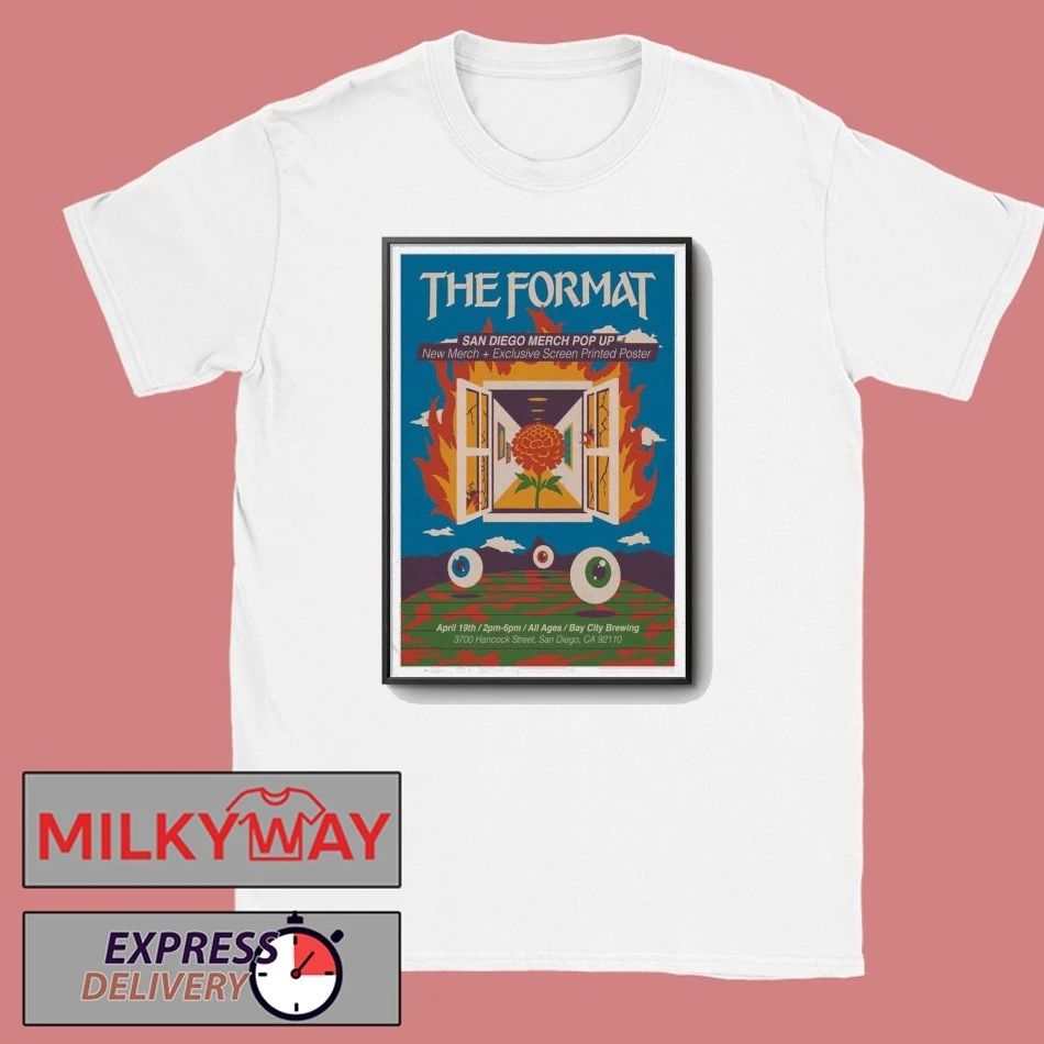 The Format Concert Tour 2026 04 19 San Diego, CA Poster shirt Unisex T-shirt, Sweatshirt, Hoodie, Long Sleeve Tee - T-Shirt, Sweatshirt, Hoodie