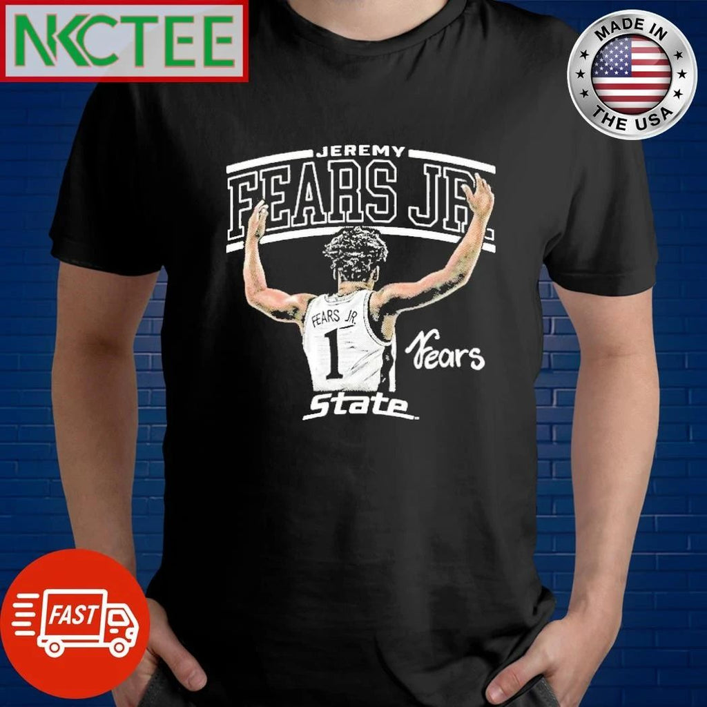 Jeremy Fears Michigan State Spartans Illustrated Forest Green Signature shirt Unisex T-shirt, Sweatshirt, Hoodie, Long Sleeve Tee - T-Shirt, Sweatshirt, Hoodie