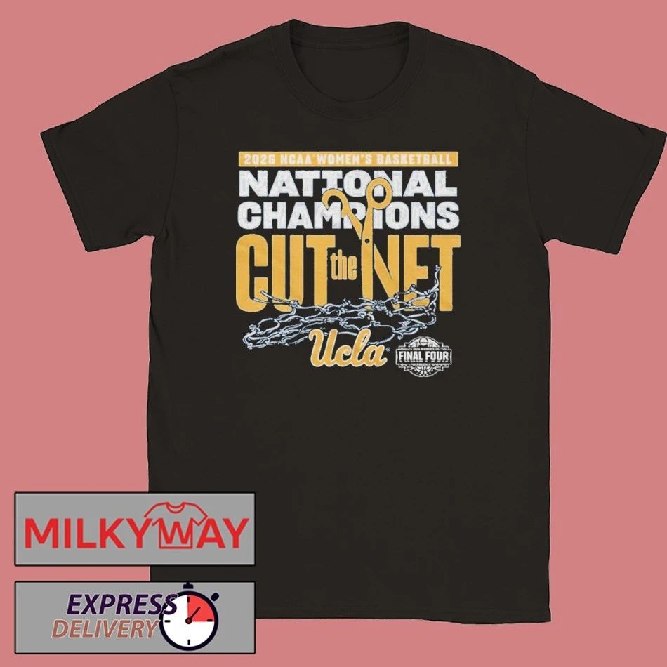 UCLA Bruins 2026 NCAA Womens Basketball National Champions Cut the Net T-Shirt Unisex T-shirt, Sweatshirt, Hoodie, Long Sleeve Tee - T-Shirt, Sweatshirt, Hoodie