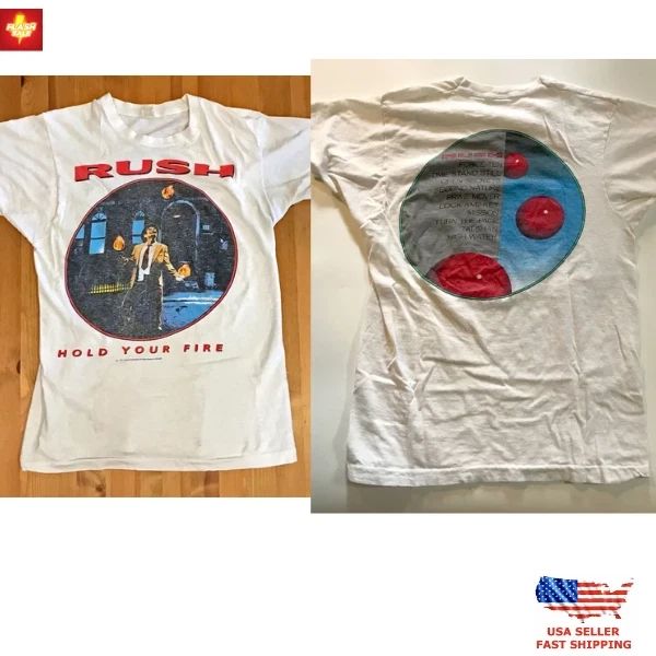 New Arrival Vintage RUSH Hold Your Fire Tour T-shirt Adult Size S to 5XL Unisex T-shirt, Sweatshirt, Hoodie, Long Sleeve Tee - T-Shirt, Sweatshirt, Hoodie