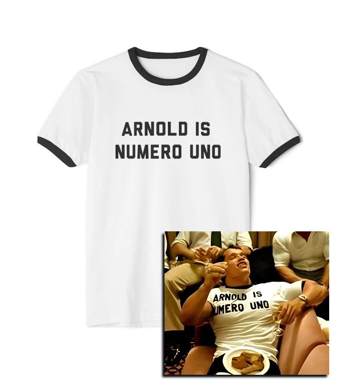 Arnold Is Numero Uno Ringer Tee, Arnold Schwarzenegger, Body Building, Lifting Unisex T-shirt, Sweatshirt, Hoodie, Long Sleeve Tee - T-Shirt, Sweatshirt, Hoodie