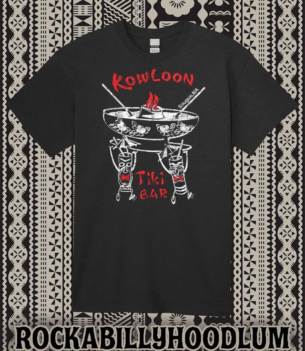 Retro Tiki Art Tee T Shirt 100% Cotton Bar Mug Restaurant Kowloon Saugus MA Unisex T-shirt, Sweatshirt, Hoodie, Long Sleeve Tee - T-Shirt, Sweatshirt, Hoodie