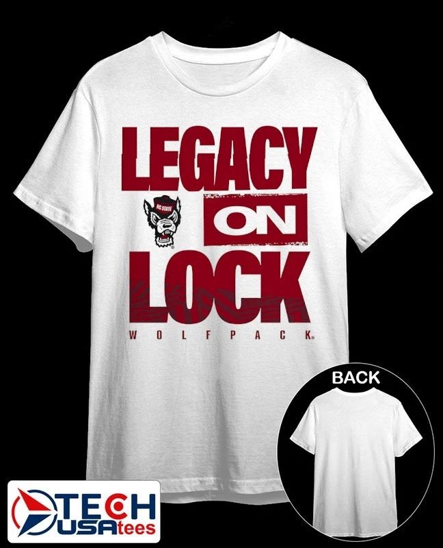 Legacy On Lock NC State Wolfpack shirt Unisex T-shirt, Sweatshirt, Hoodie, Long Sleeve Tee - T-Shirt, Sweatshirt, Hoodie