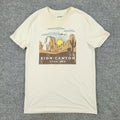 Zion Canyon Shirt Men's Small Beige Utah USA Outdoor Graphic Tee Short Sleeve Unisex T-shirt, Sweatshirt, Hoodie, Long Sleeve Tee - T-Shirt, Sweatshirt, Hoodie