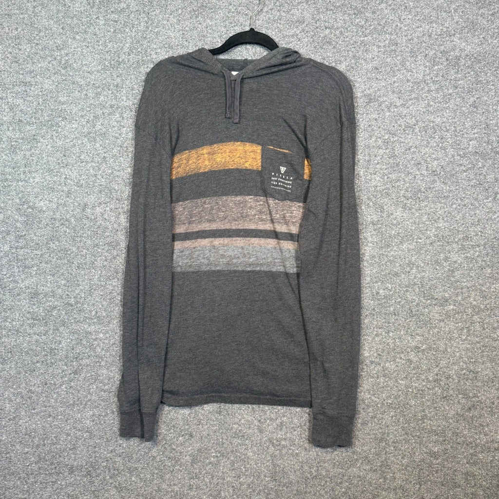 Vissla Shirt Mens Medium Gray Hooded Tshirt Long Sleeve Stretch Casual Surf Unisex T-shirt, Sweatshirt, Hoodie, Long Sleeve Tee - T-Shirt, Sweatshirt, Hoodie