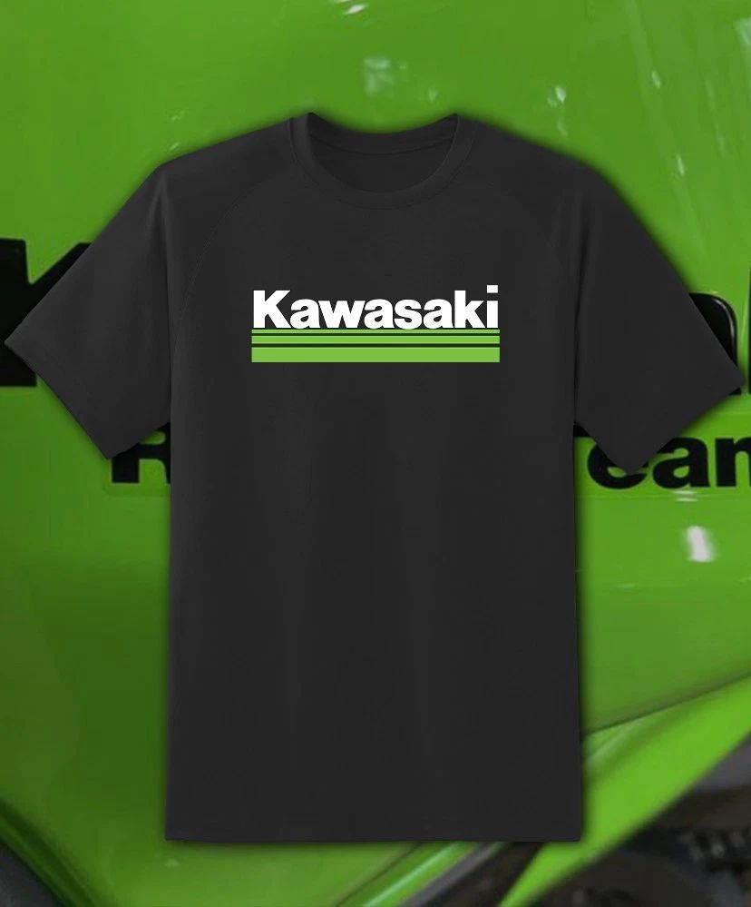 KAWASAKI Main Logo T-SHIRT GREEN Racing Ninja Motorcycle Motor Bike Fast Ship! Unisex T-shirt, Sweatshirt, Hoodie, Long Sleeve Tee - T-Shirt, Sweatshirt, Hoodie