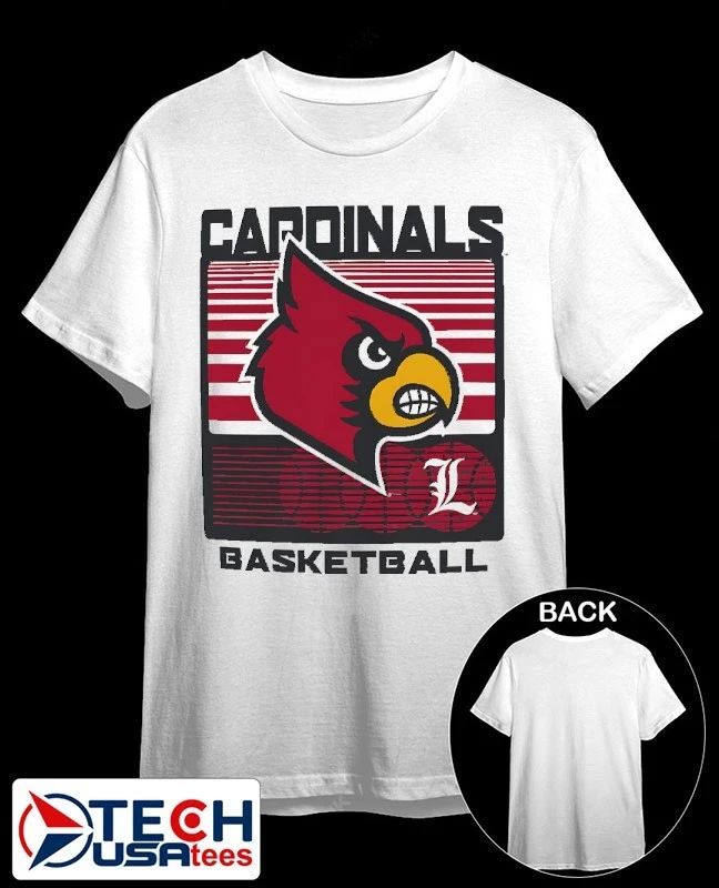 Louisville Cardinals Basketball Staredown mascot shirt Unisex T-shirt, Sweatshirt, Hoodie, Long Sleeve Tee - T-Shirt, Sweatshirt, Hoodie