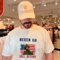 Kirk Lazarus Tropic Thunder 4th Of July Never Go Full Retard shirt Unisex T-shirt, Sweatshirt, Hoodie, Long Sleeve Tee - T-Shirt, Sweatshirt, Hoodie