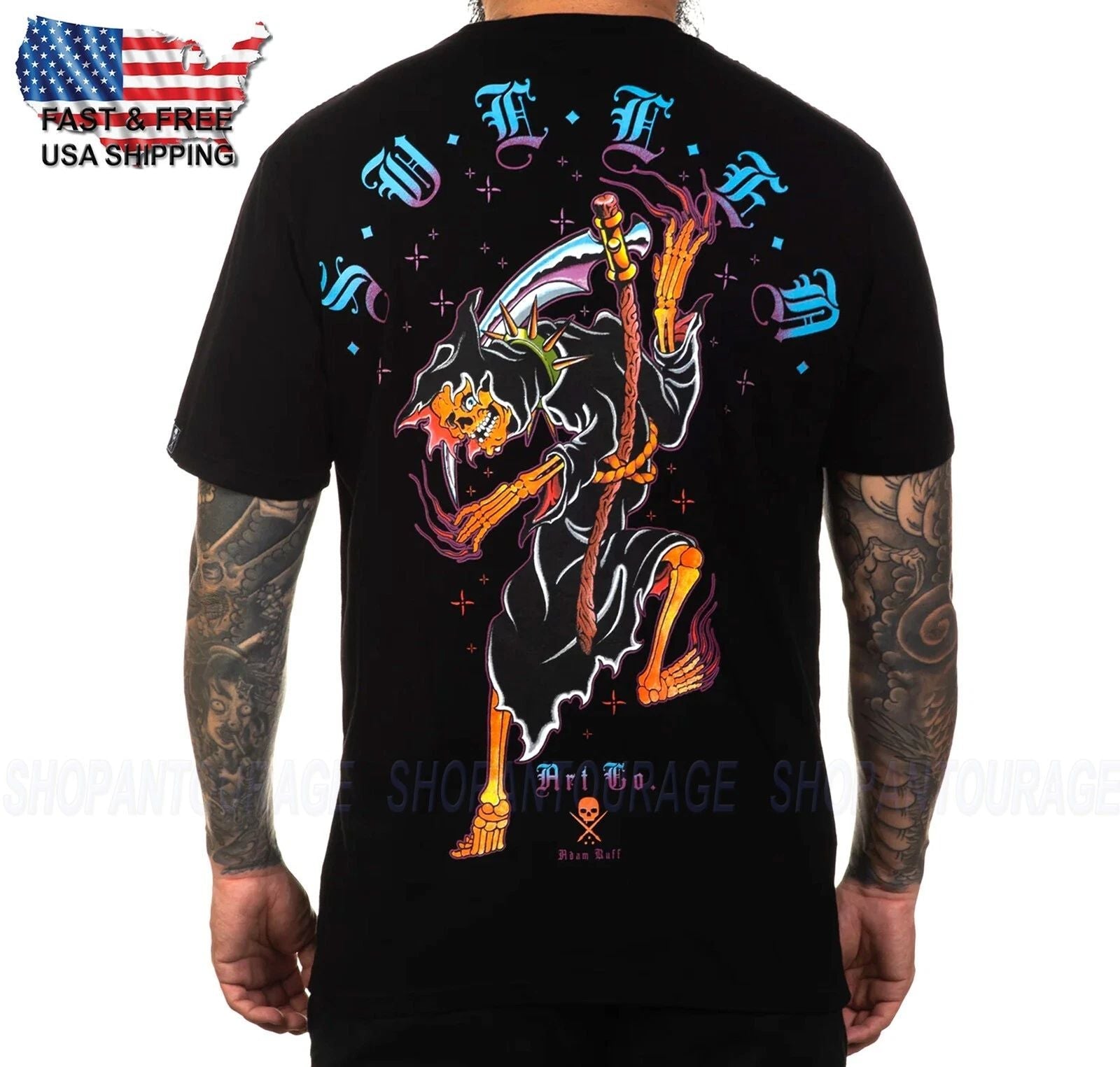 Sullen Art Collective Ruff Reaper Premium SCM5062 Short Sleeve T-shirt For Men Unisex T-shirt, Sweatshirt, Hoodie, Long Sleeve Tee - T-Shirt, Sweatshirt, Hoodie