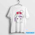 Santa Hat Unicorn Minimalist Cute Christmas Tshirts Sweater Unisex T-shirt, Sweatshirt, Hoodie, Long Sleeve Tee - T-Shirt, Sweatshirt, Hoodie