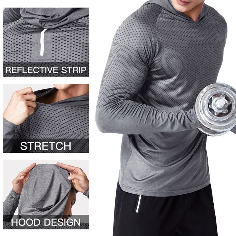 UPF 50+ Mens Long Sleeve Sun Skin Protect T-Shirts Outdoor Fishing Hoodies Tops Unisex T-shirt, Sweatshirt, Hoodie, Long Sleeve Tee - T-Shirt, Sweatshirt, Hoodie