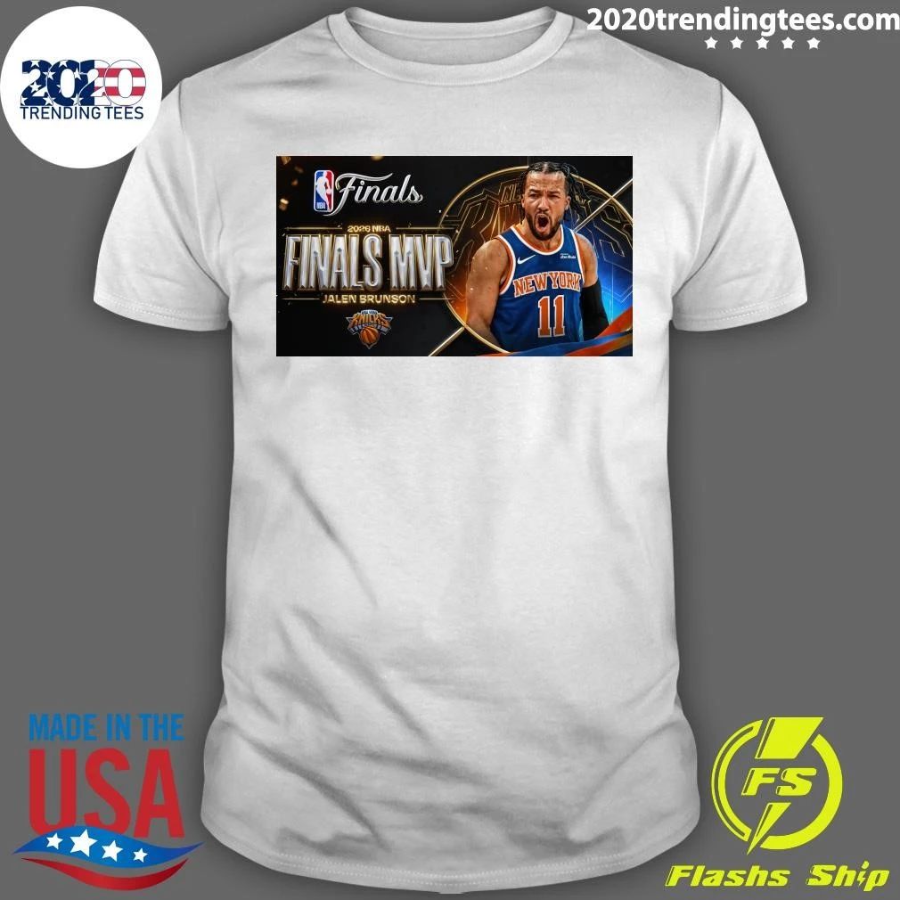 Jalen Brunson wins Bill Russell trophy as 2026 NBA Finals MVP Shirt Unisex T-shirt, Sweatshirt, Hoodie, Long Sleeve Tee - T-Shirt, Sweatshirt, Hoodie