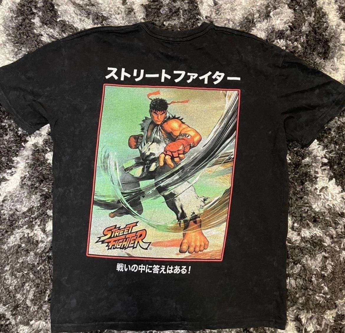 Street Fighter Ryu Graphic Acid Wash Graphic T-Shirt Unisex T-shirt, Sweatshirt, Hoodie, Long Sleeve Tee - T-Shirt, Sweatshirt, Hoodie