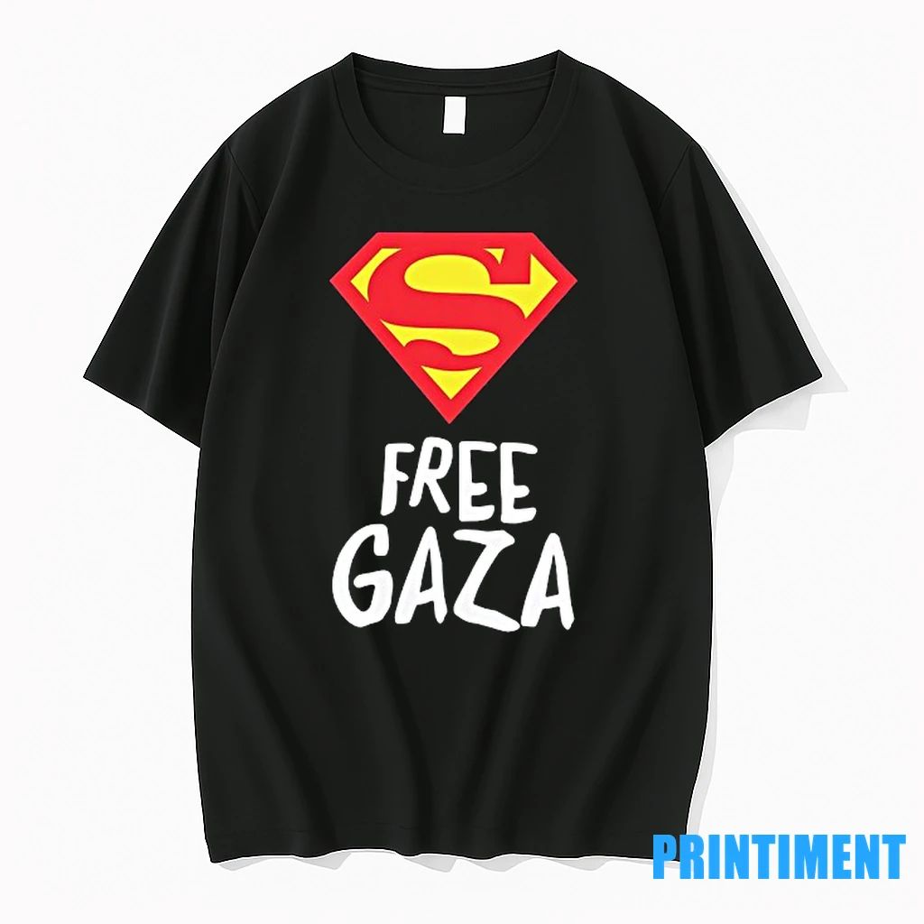 Superman Free Gaza Logo Tshirts Sweater Unisex T-shirt, Sweatshirt, Hoodie, Long Sleeve Tee - T-Shirt, Sweatshirt, Hoodie
