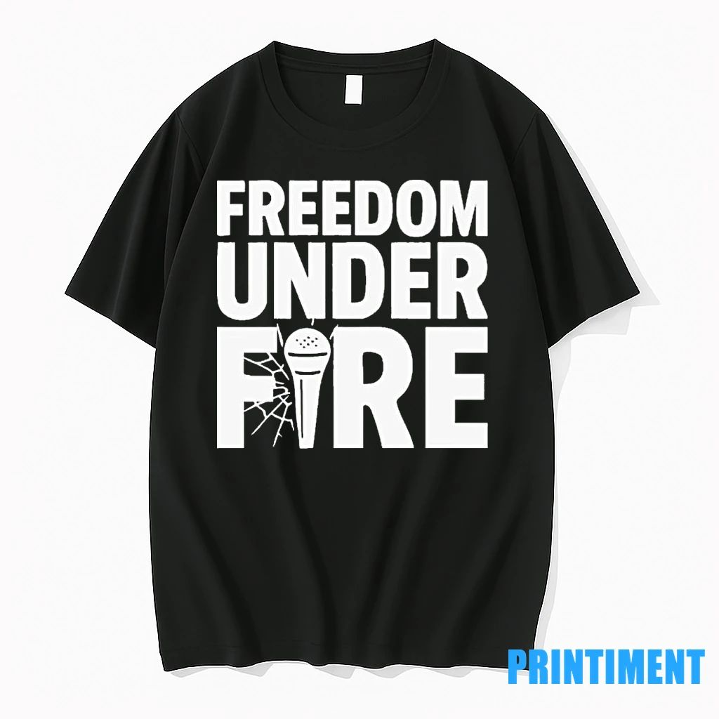 Charlie Kirk Freedom Under Fire Tshirts Sweater Unisex T-shirt, Sweatshirt, Hoodie, Long Sleeve Tee - T-Shirt, Sweatshirt, Hoodie