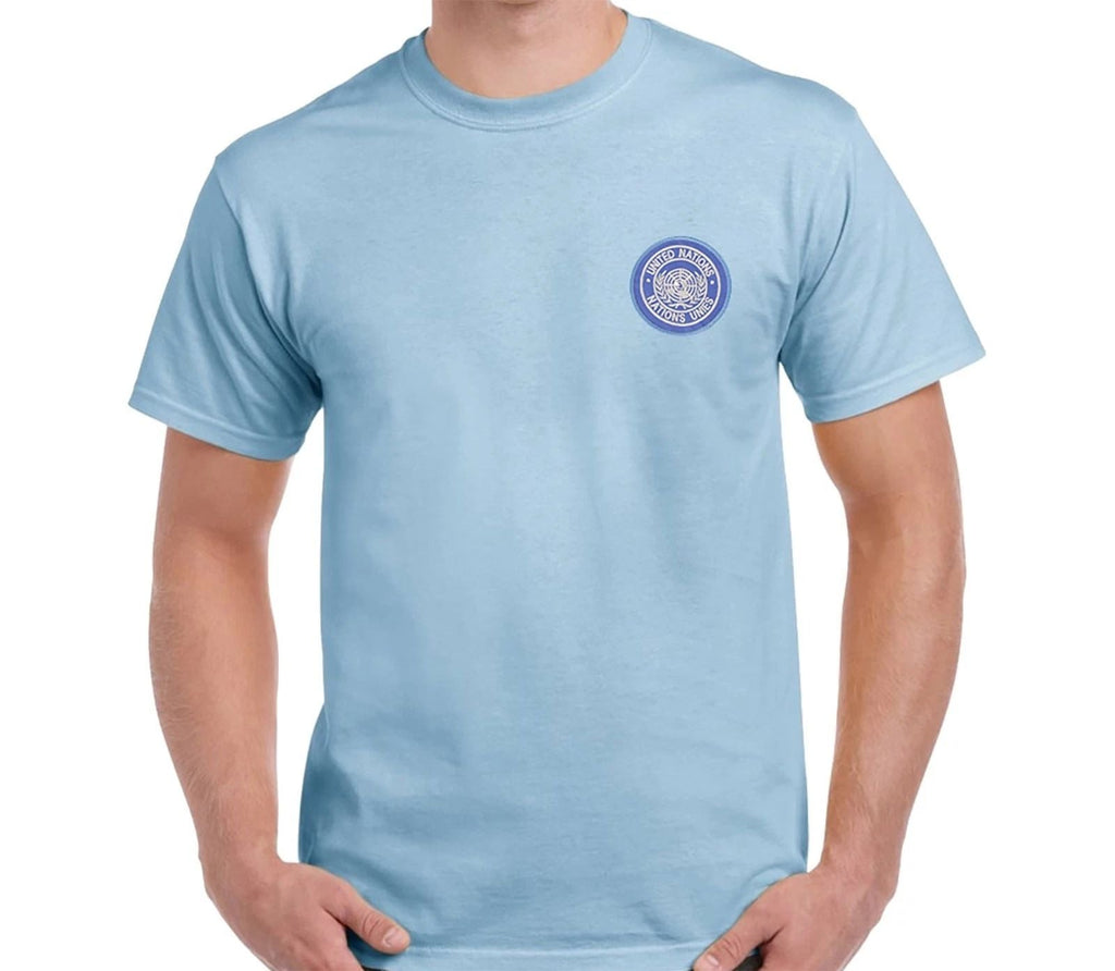 United Nations Peacekeeping T-Shirt - UN T Shirt for Military + Logo All Sizes Unisex T-shirt, Sweatshirt, Hoodie, Long Sleeve Tee - T-Shirt, Sweatshirt, Hoodie