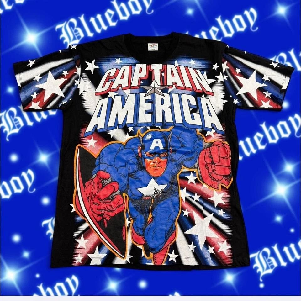 Street Couture Captain America Vintage Reprint Unisex T-shirt, Sweatshirt, Hoodie, Long Sleeve Tee - T-Shirt, Sweatshirt, Hoodie