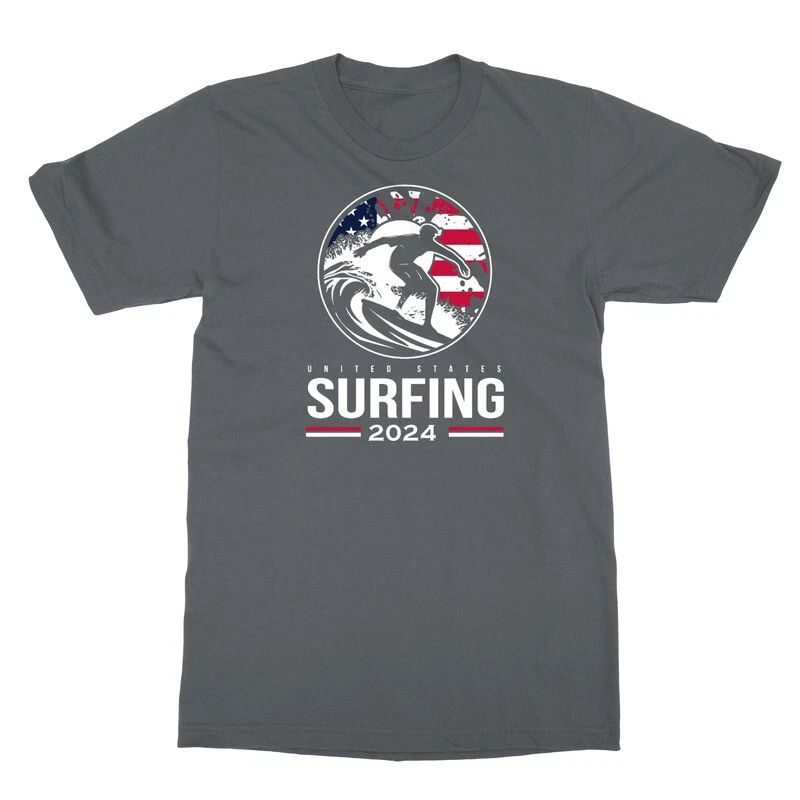 USA Surfing Sport Glory - 2024 Summer Games Fan Unisex T-Shirt Unisex T-shirt, Sweatshirt, Hoodie, Long Sleeve Tee - T-Shirt, Sweatshirt, Hoodie