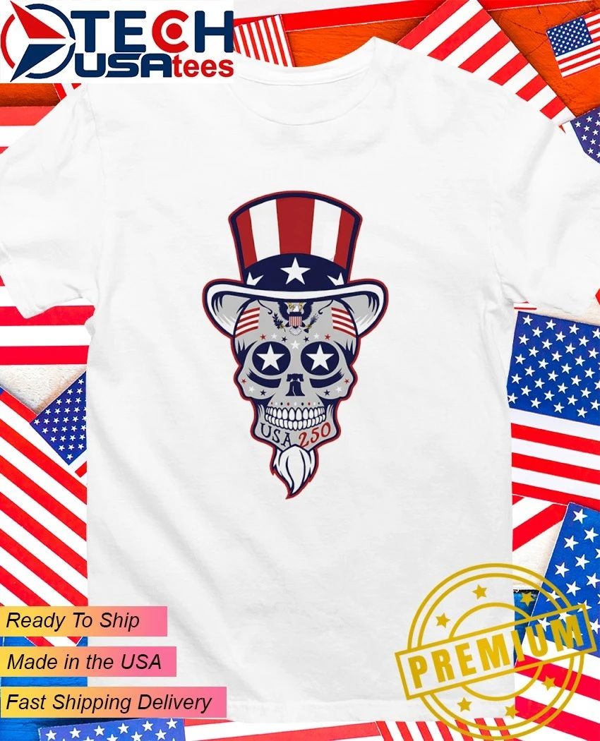 Uncle Sam Patriotic Dead Head Suger Skull shirt Unisex T-shirt, Sweatshirt, Hoodie, Long Sleeve Tee - T-Shirt, Sweatshirt, Hoodie
