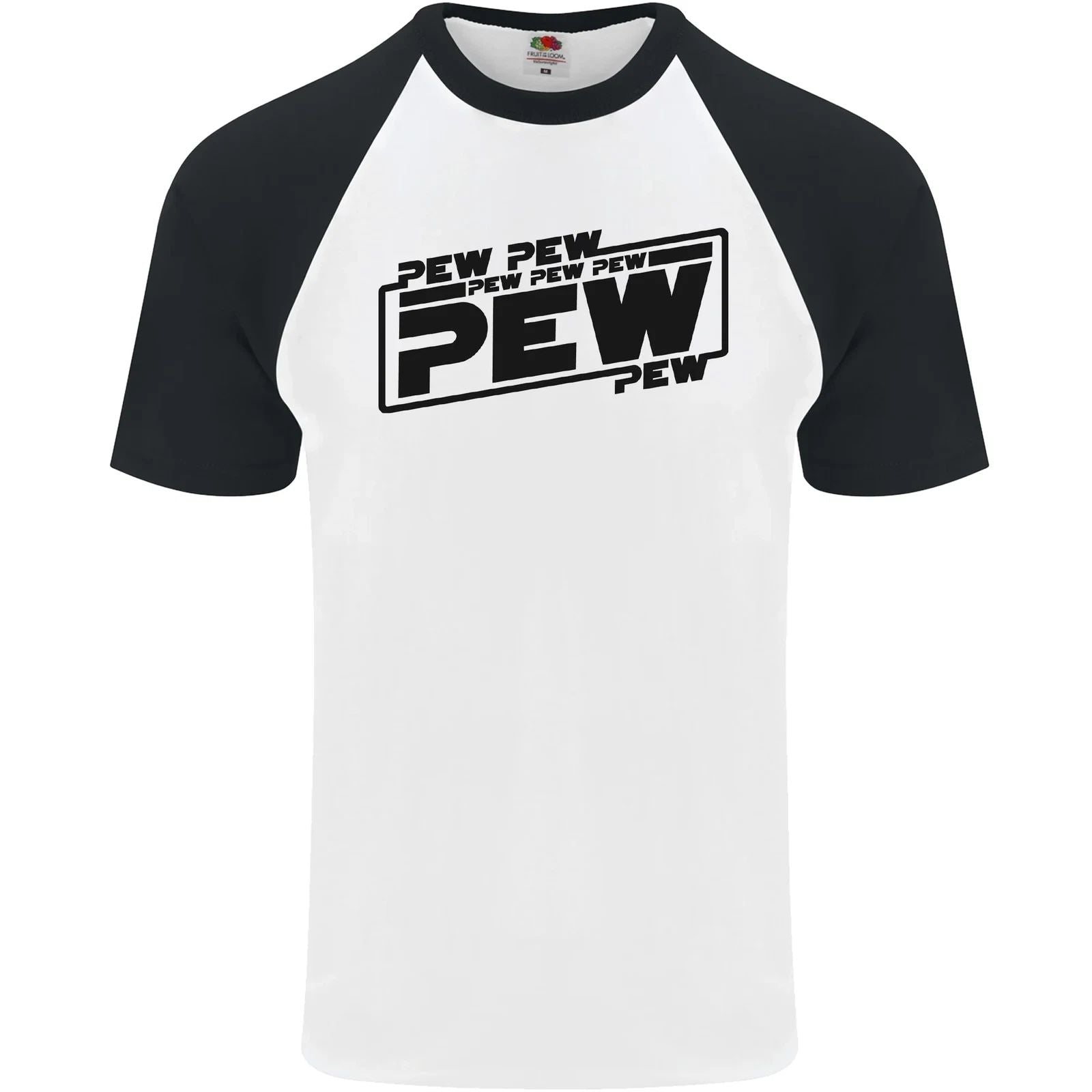 Pew Pew Pew Funny SCI-FI Movie Lightsaber Mens S/S Baseball T-Shirt Unisex T-shirt, Sweatshirt, Hoodie, Long Sleeve Tee - T-Shirt, Sweatshirt, Hoodie